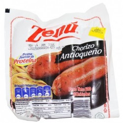 CHORIZO ZENU X500GR ANTIOQUEÑO