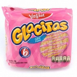 GALLETAS GLACITAS FRESA x6u