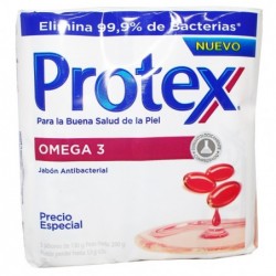 JABON PROTEX X120GR*3UND OMEGA
