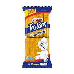 TOSTAOS MANTEQUILLA X 10 UND