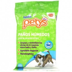 PAÑITOS HUMEDOS PETYS X10