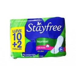 TOALLAS STAYFREE SIN ALAS...