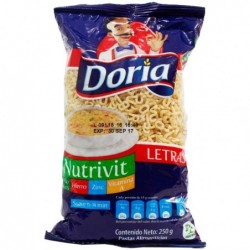 PASTA DORIA LETRAS x250gr