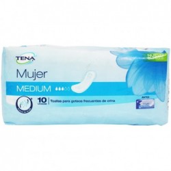 TOALLA TENA MUJER MEDIUM x10u