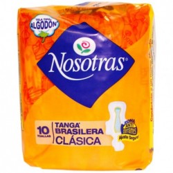 TOALLAS NOSOTRAS TANGA X 10