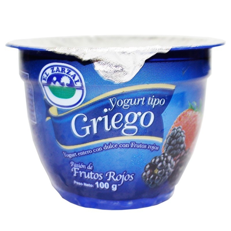 YOGURT ZARZAL X100GR GRIEGO FRUTOS ROJOS YOGURT Y BEBIDAS LÁCTEAS, Comprar a Domicilio