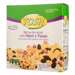 BARRA DE CEREAL TOSH MANI Y...