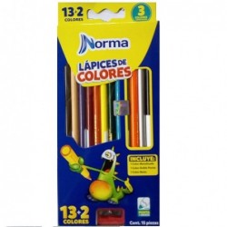 COLORES NORMA 15 LAPICES