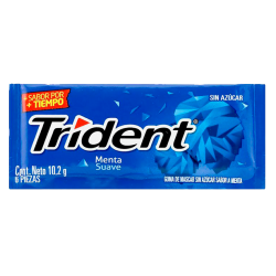 CHICLE TRIDENT MENTA x6unds