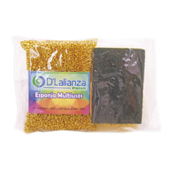 KIT ESPONJA ORO + PLATA D...