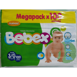 PAÑAL BEBEX G x100und Paca...