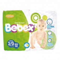 PAÑAL BEBEX G  x50und Paca...