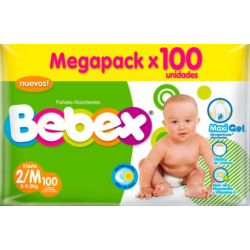 PAÑAL BEBEX M x100und...