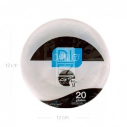 PLATOS WAVE BLANCO 18cm x20und