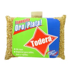 ESPONJILLA TODERA ORO PLATA