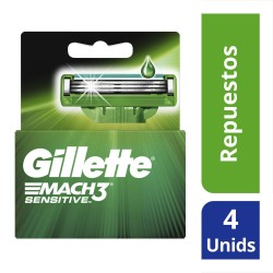 REPUESTO GILLETTE MACH3 x4und