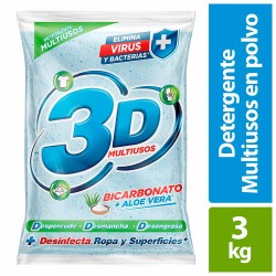 DETERGENTE 3D MULTIUSOS x3kg
