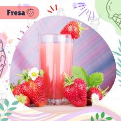 JUGO DE FRESA EN AGUA