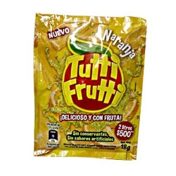 TUTTI FRUTTI SOBRE NARANJA
