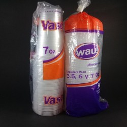 VASOS PLASTICOS 7 ONZ