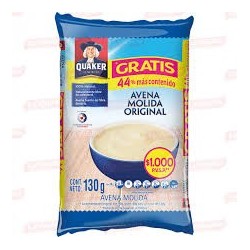 QUAKER AVENA MOLIDA X 130 GR+