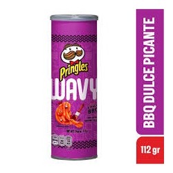 PRINGLES WAVY BBQ 124 GR