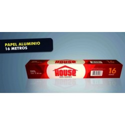 PAPEL ALUMINIO HOUSE x16mt