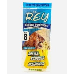 GUANTE AMARILLO EL REY TALLA 8