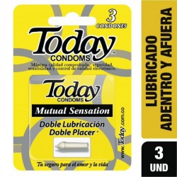 CONDONES TODAY X 3 DOBLE...